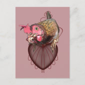 Chicken Pulling Heartstrings Briefkaart (Voorkant)