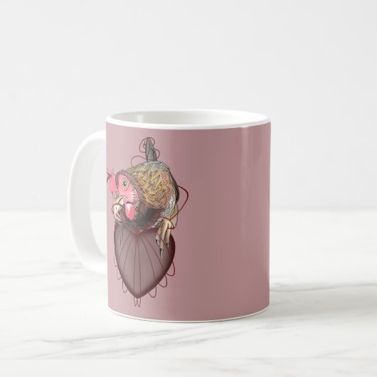 Chicken Pulling Heartstrings Koffiemok (Voorkant links)
