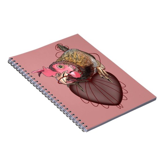 Chicken Pulling Heartstrings Notitieboek (Rechterzijde)