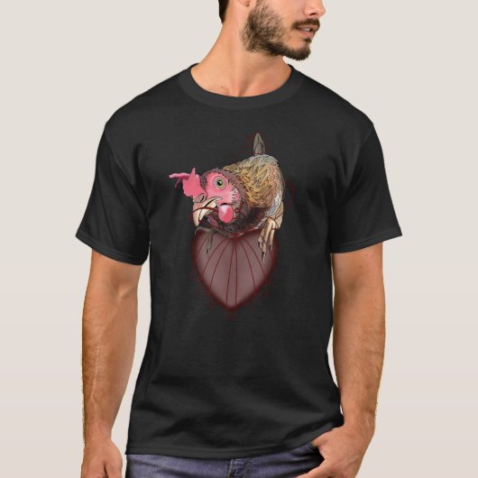 Chicken Pulling Heartstrings T-shirt (Voorkant)