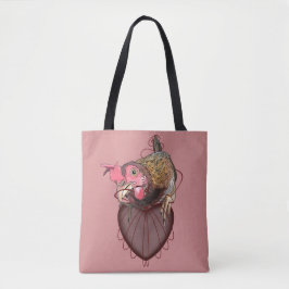 Chicken Pulling Heartstrings Tote Bag