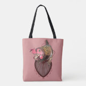 Chicken Pulling Heartstrings Tote Bag (Achterkant)