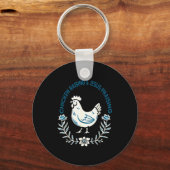 Chicken Raising And Jesus Praising Shirt Men Women Sleutelhanger (Voorkant)