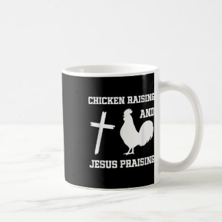 Chicken Raising Jesus lovend grappig Christelijk v Koffiemok
