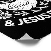 Chicken Raising Jesus prijst grappig Boerderij Chr Poster (Hoek)