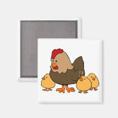 Chicken Refkoelkast Magnet (Voorkant / Achterkant)