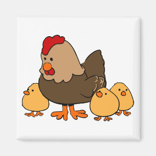 Chicken Refkoelkast Magnet