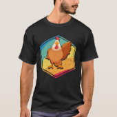 Chicken  Retro Style T-shirt (Voorkant)