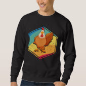 Chicken  Retro Style Trui (Voorkant)