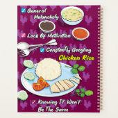 Chicken Rice Craze Planner (Achterkant)