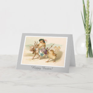 Chicken Riding Lamb - Cute Easter Gift Feestdagen Kaart