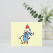 Chicken Rock Star T-shirts en Gifts Briefkaart (Staand voorkant)