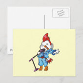 Chicken Rock Star T-shirts en Gifts Briefkaart (Voorkant / Achterkant)