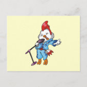 Chicken Rock Star T-shirts en Gifts Briefkaart (Voorkant)