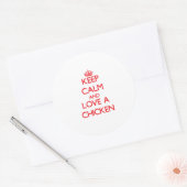 Chicken Ronde Sticker (Envelop)