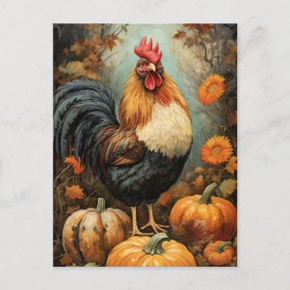 Chicken Rooster Art Briefkaart