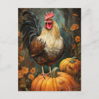 Chicken Rooster Art Briefkaart