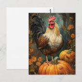 Chicken Rooster Art Briefkaart (Voorkant / Achterkant)