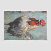 Chicken Rooster Art  Decoupage Ephemera Tissuepapier (Voorkant)