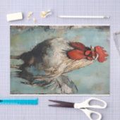Chicken Rooster Art Decoupage Ephemera Tissuepapier (Craft)