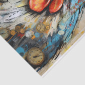 Chicken Rooster Art Decoupage Ephemera Tissuepapier (Detail)