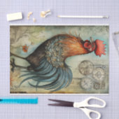 Chicken Rooster Art  Decoupage Ephemera Tissuepapier (Craft)