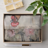 Chicken Rooster Art Decoupage Ephemera Tissuepapier (Geschenk)