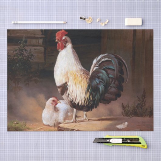 Chicken Rooster  Art Tissuepapier (Craft)