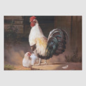 Chicken Rooster Art Tissuepapier (Voorkant)