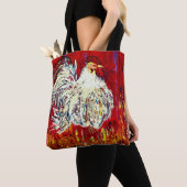 Chicken Rooster Canvas tas (Dichtbij)