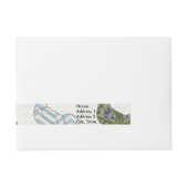 Chicken Rooster Colorful Pattern Boerderij Adreslabel Wikkel (Voorkant)