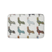 Chicken Rooster Colorful Pattern Boerderij Badmat (Voorkant)