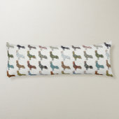 Chicken Rooster Colorful Pattern Boerderij Lichaamskussen (Achterkant)