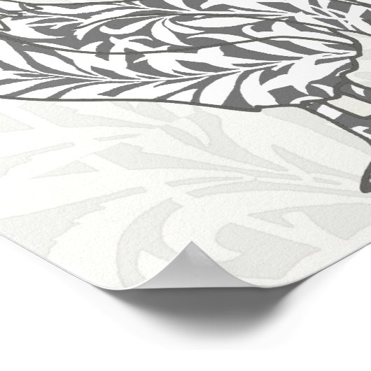 Chicken Rooster Colorful Pattern Boerderij Poster (Hoek)