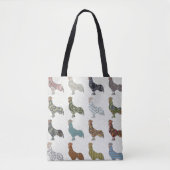 Chicken Rooster Colorful Pattern Boerderij Tote Bag (Voorkant)