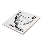 Chicken rooster Custom Photo Tegel Tegeltje (Zijkant)