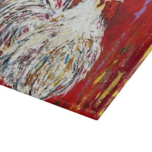 Chicken Rooster Cutting Charcuterie Board Snijplank (Hoek)