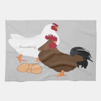 Chicken Rooster Eggs Kitchen Towel Theedoek