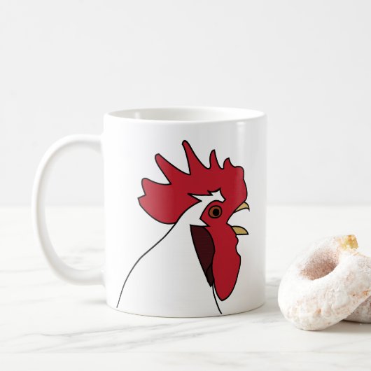 Chicken Rooster Koffiemok (Met donut)
