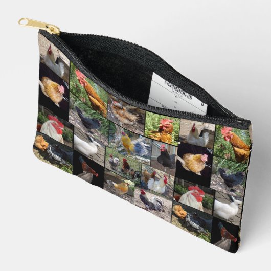 Chicken Rooster Photo Collage Etui (Open)