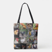 Chicken Rooster Photo Collage Tote Bag (Achterkant)