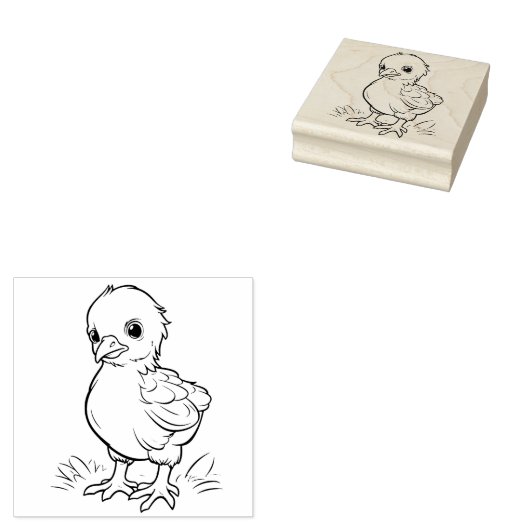 Chicken Rubberstempel (Gestempeld)
