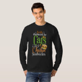 Chicken Sandwich  Cats and Chicken Burger T-shirt (Voorkant volledig)