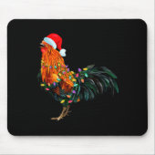 Chicken Santa Christmas Tree Funny Chicken Lover C Muismat (Voorkant)