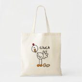 Chicken Says Cluck T-shirts en cadeautjes Tote Bag (Voorkant)