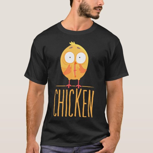 Chicken Scared Chicken T-shirt (Voorkant)