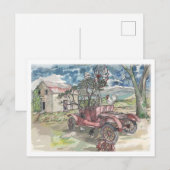 Chicken Scratch Briefkaart (Voorkant / Achterkant)