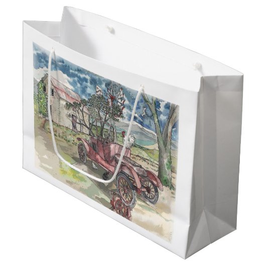 Chicken Scratch Groot Cadeauzakje (Voorkant Gekanteld)