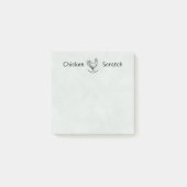 Chicken Scratch Post-It Notes | Chicken Lady (Voorkant)