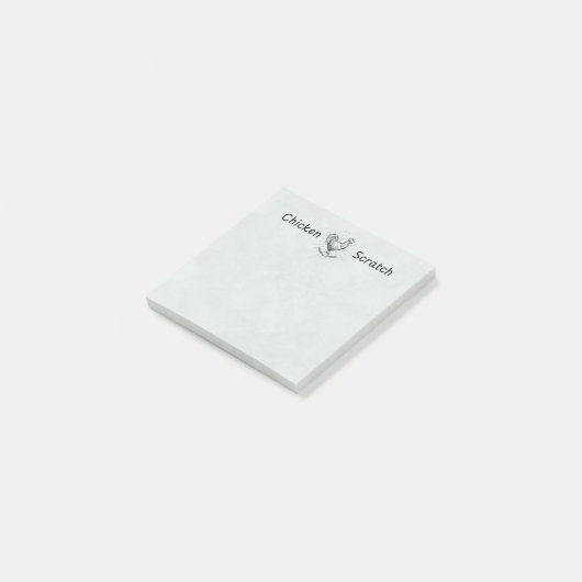 Chicken Scratch Post-It Notes | Chicken Lady (Schuin)